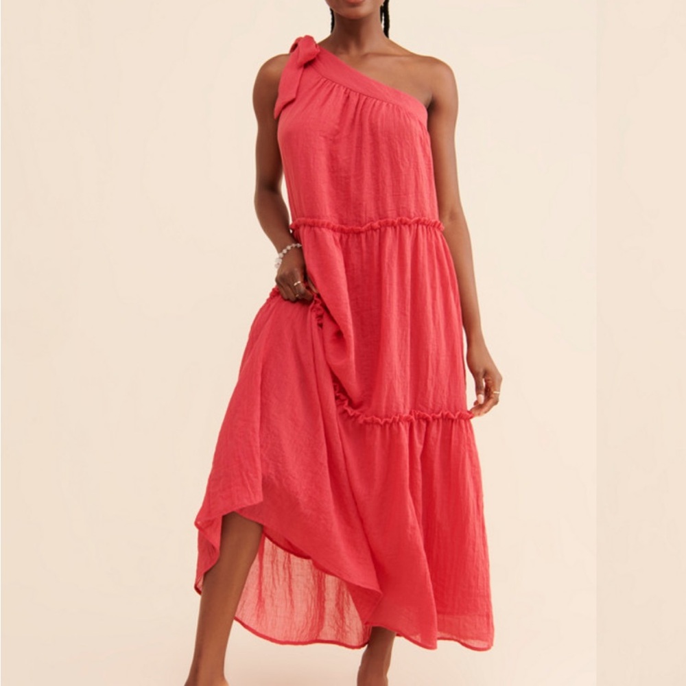 Anthropologie one shoulder dress